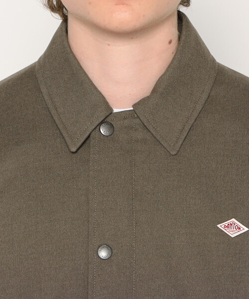 DANTON（ダントン）の「MEN'S WOOL LIKE INSULATION COACH JACKET（ブルゾン・メンズ・ブラック/グレイッシュベージュ・44/40/38/42）」の8枚目の写真