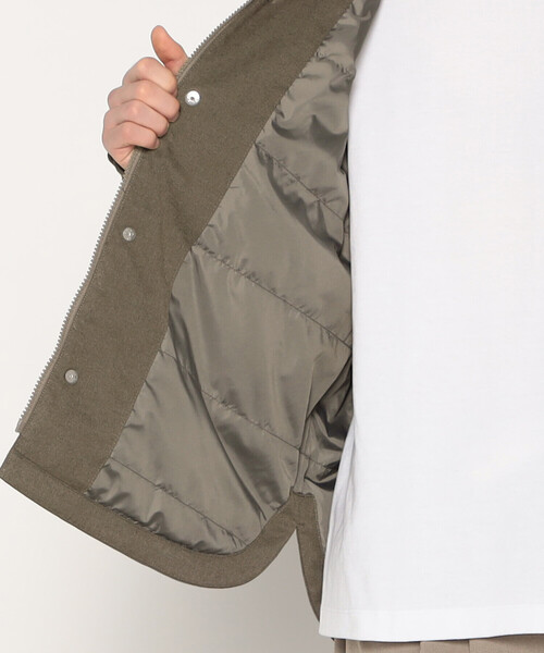 DANTON（ダントン）の「MEN'S WOOL LIKE INSULATION COACH JACKET（ブルゾン・メンズ・ブラック/グレイッシュベージュ・44/40/38/42）」の12枚目の写真