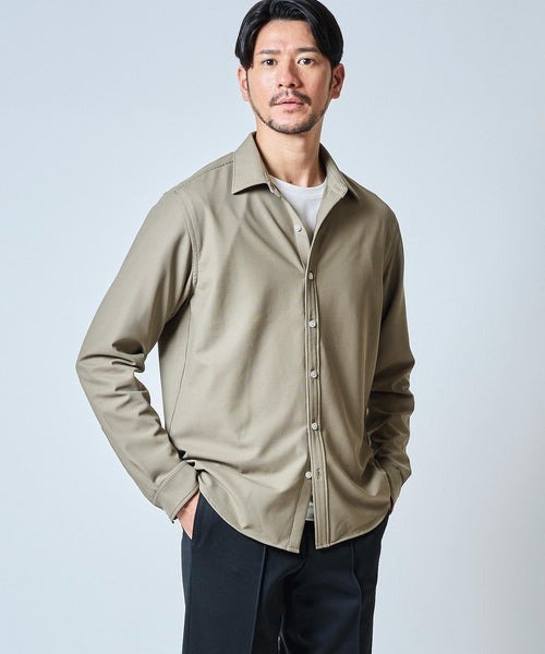TETE HOMME（テットオム）の「ハイパーストレッチドビーシャツ（シャツ/ブラウス・メンズ・サンドベージュ/ネイビー/ホワイト・MEDIUM/X-LARGE/LARGE）」の6枚目の写真