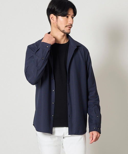 TETE HOMME（テットオム）の「ハイパーストレッチドビーシャツ（シャツ/ブラウス・メンズ・サンドベージュ/ネイビー/ホワイト・MEDIUM/X-LARGE/LARGE）」の8枚目の写真