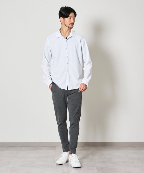 TETE HOMME（テットオム）の「ハイパーストレッチドビーシャツ（シャツ/ブラウス・メンズ・サンドベージュ/ネイビー/ホワイト・MEDIUM/X-LARGE/LARGE）」の10枚目の写真