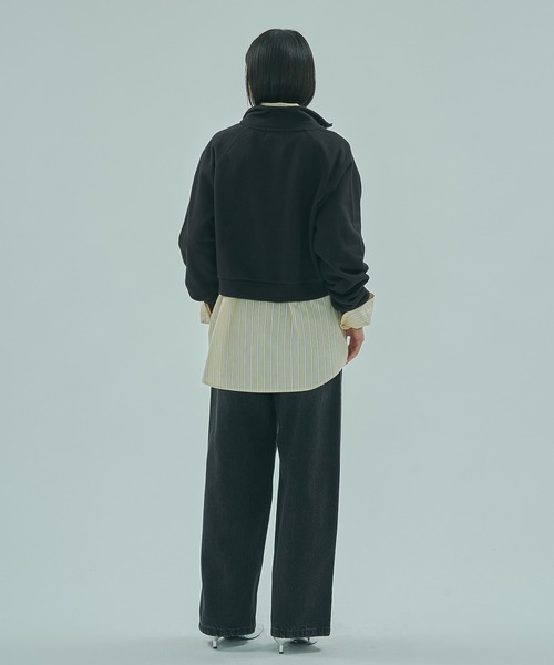 SPALDING（スポルディング）の「(SPALDING x ROSE BUD)ATHLETIC CLUB HALF ZIP（スウェット・レディース・オフホワイト/チャコール・ONE SIZE）」の20枚目の写真