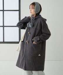 GEVACO(ゲバコ)の【GEVACO】チェック柄ダッフルロングコート(ダッフルコート)