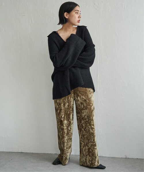 notch.(ノッチ)の「クラッシュベロアパンツ(スラックス・レディース・ベージュ/ブラウン/グレー・M)」の16枚目の写真