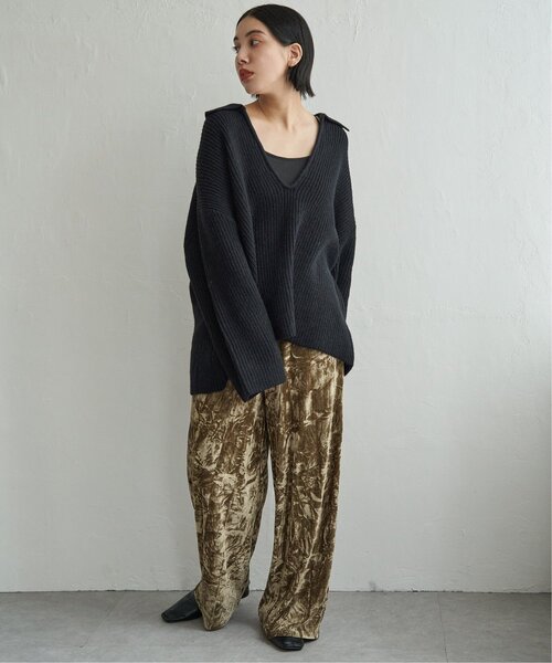 notch.(ノッチ)の「クラッシュベロアパンツ(スラックス・レディース・ベージュ/ブラウン/グレー・M)」の15枚目の写真