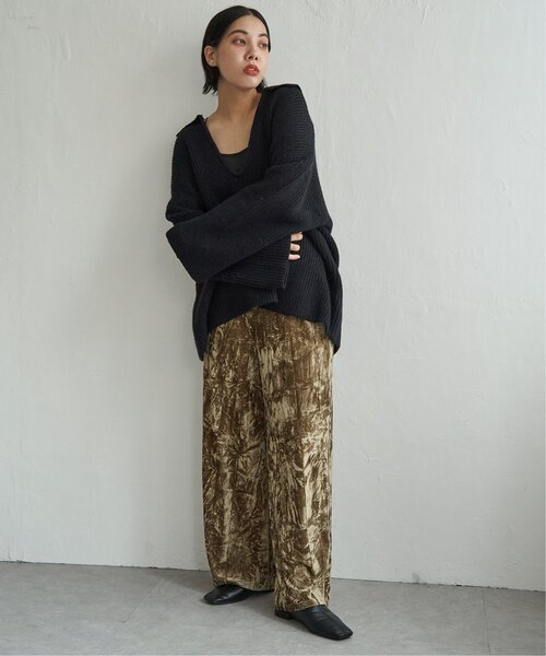 notch.(ノッチ)の「クラッシュベロアパンツ(スラックス・レディース・ベージュ/ブラウン/グレー・M)」の14枚目の写真