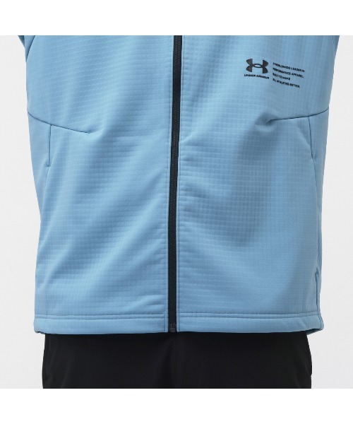 UNDER ARMOUR(アンダーアーマー)の「アンダーアーマー UAウインターニット 3レイヤー フルジップ フーディー(ジャージ・メンズ・ネイビー/ブルー・S/M/L/LL/3L)」の7枚目の写真
