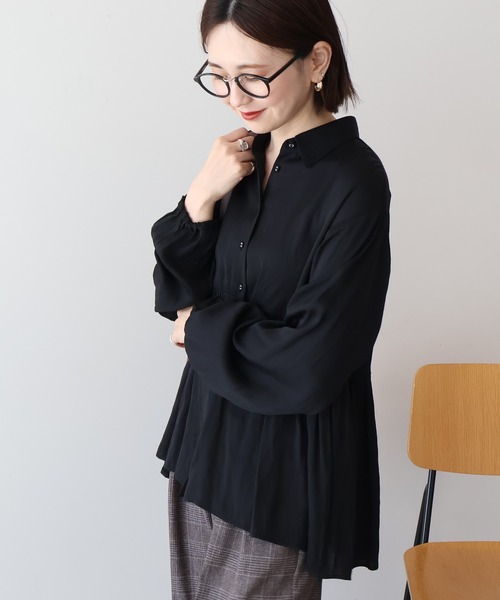 セール】サテンティアードブラウス（シャツ/ブラウス）｜AMERICAN