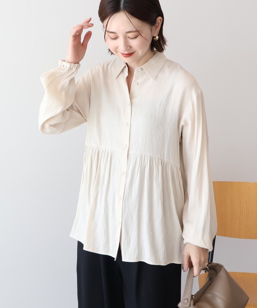 セール】サテンティアードブラウス（シャツ/ブラウス）｜AMERICAN