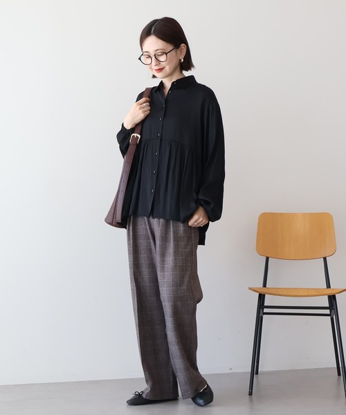 サテンティアードブラウス（シャツ/ブラウス）｜AMERICAN HOLIC