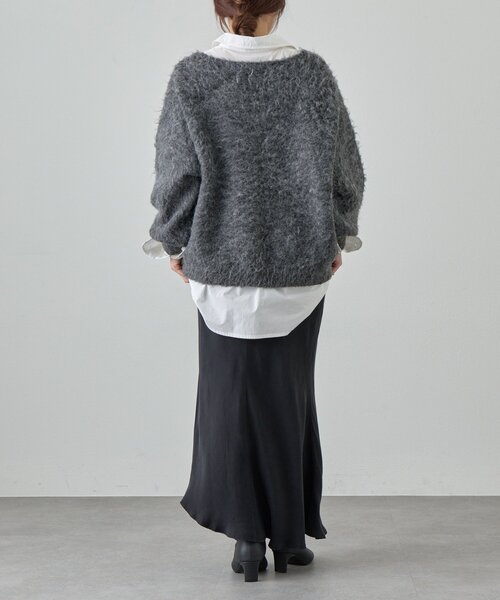 SHENERY（シーナリー）の「ヘムラインマーメイドスカート（スカート・レディース・ベージュ/ブラック・38/36）」の7枚目の写真