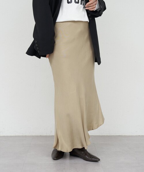 SHENERY（シーナリー）の「ヘムラインマーメイドスカート（スカート・レディース・ベージュ/ブラック・38/36）」の22枚目の写真