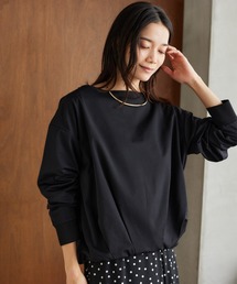 BARNYARDSTORM | BARNYARDSTORM / ウォームツイルストレッチギャザープルオーバー / ハンドウォッシャブル【吸湿発熱】(Tシャツ/カットソー)