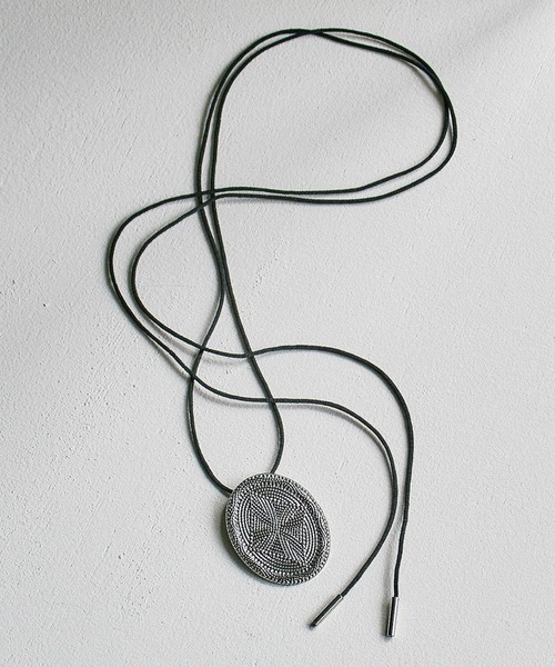 ADER.bijoux)VINTAGE METAL OVAL PENDANT（ネックレス）｜ROSE BUD 