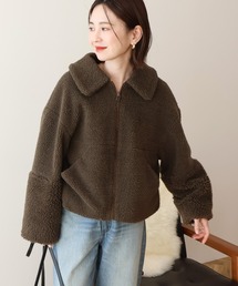 AMERICAN HOLIC | 衿付きボアブルゾン(ブルゾン)