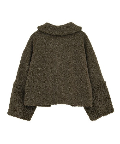 AMERICAN HOLIC（アメリカンホリック）の「衿付きボアブルゾン（ブルゾン・レディース・ブラック/グレイッシュベージュ・M/L）」の15枚目の写真