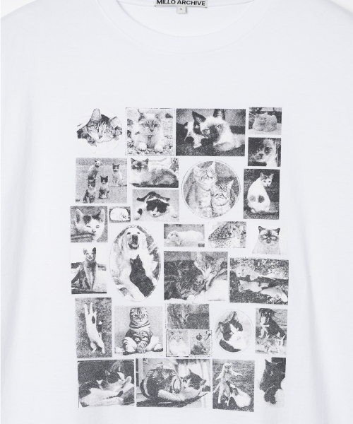 Millo Archive（ミロ アーカイブ）の「カスタムフレームキャットTシャツ[ホワイト]（Tシャツ/カットソー・メンズ・その他・LARGE/X-LARGE/MEDIUM）」の3枚目の写真