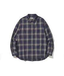 HISHANDER（ヒズハンダー）の「PLAID CHECK SHIRTS NAVY（シャツ/ブラウス）」
