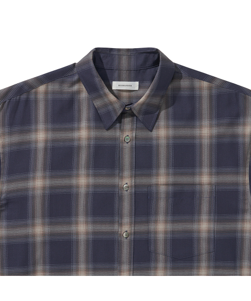 HISHANDER(ヒズハンダー)の「PLAID CHECK SHIRTS NAVY(シャツ/ブラウス・メンズ・その他・3/1/2)」の3枚目の写真