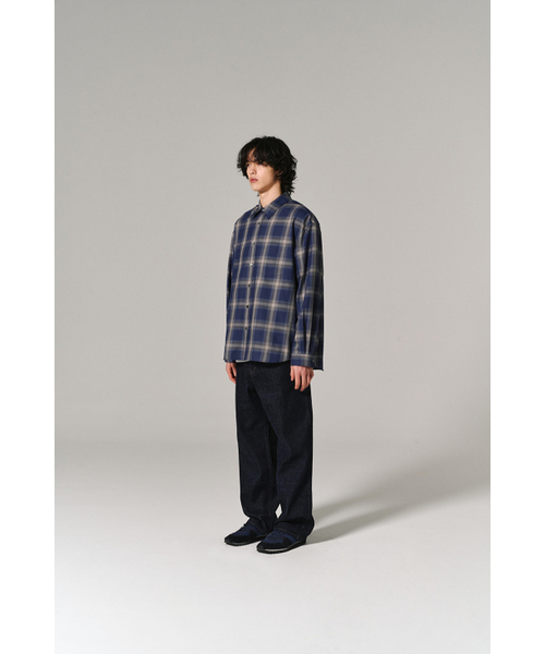 HISHANDER(ヒズハンダー)の「PLAID CHECK SHIRTS NAVY(シャツ/ブラウス・メンズ・その他・3/1/2)」の7枚目の写真