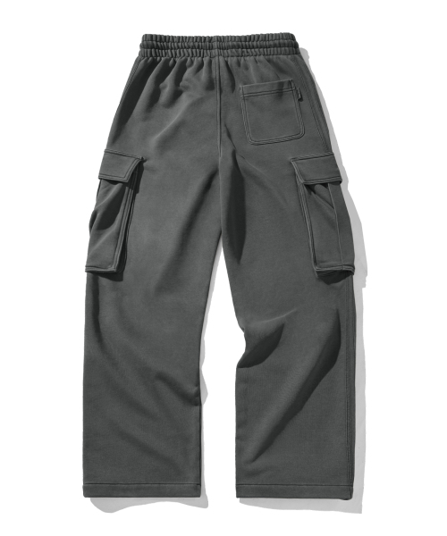 F.ILLUMINATE（フィルミネイト）の「ウォッシュドカーゴスウェットパンツ-チャコール（スウェットパンツ・レディース・その他・SMALL/MEDIUM/LARGE）」の3枚目の写真