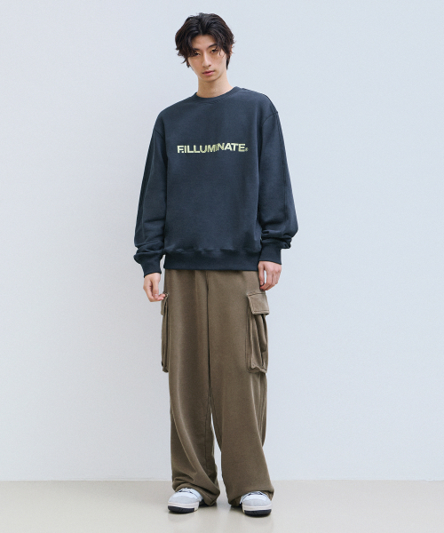 F.ILLUMINATE（フィルミネイト）の「ウォッシュドカーゴスウェットパンツ-チャコール（スウェットパンツ・レディース・その他・SMALL/MEDIUM/LARGE）」の6枚目の写真