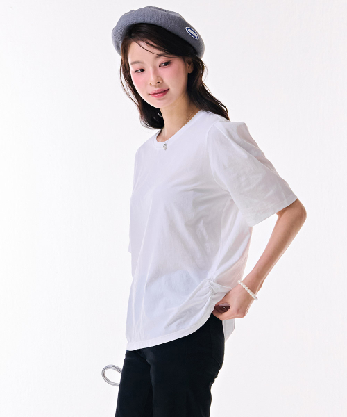 CHASECULT(チェイスカルト)の「レディース シュリンククール 半袖Tシャツ-DBRG5880D01(Tシャツ/カットソー・レディース・ホワイト・90/85)」の4枚目の写真