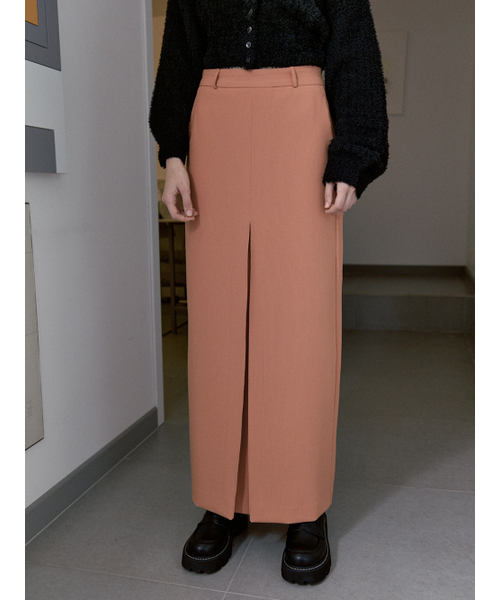 SINOON（シヌーン）の「STRIPE MAXI LONG SKIRT (ORANGE)（スカート・レディース・オレンジ・SMALL/MEDIUM）」の5枚目の写真