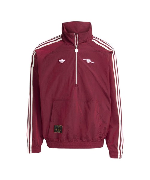 M ｱｰｾﾅﾙFC ﾃﾗｽｱｲｺﾝ ﾊｰﾌｼﾞｯﾌﾟ JK JM9399（ナイロンジャケット）｜adidas