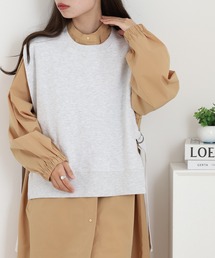 OMNES（オムネス）の「裏毛スウェット サイドリボンベスト（ベスト）」