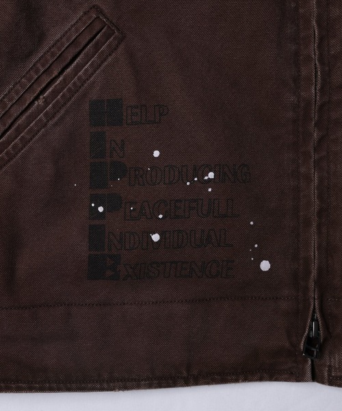 Liberaiders(リベレイダース)の「Liberaiders/リベレイダース GARMENT DYED WORK JACKET ガーメントダイ ワークジャケット 冬服(ブルゾン・メンズ・ブラック/ブラウン・M/L/XL)」の22枚目の写真