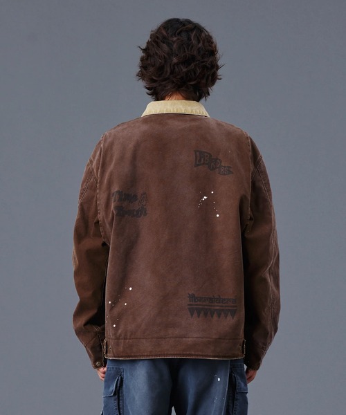 Liberaiders(リベレイダース)の「Liberaiders/リベレイダース GARMENT DYED WORK JACKET ガーメントダイ ワークジャケット 冬服(ブルゾン・メンズ・ブラック/ブラウン・M/L/XL)」の11枚目の写真