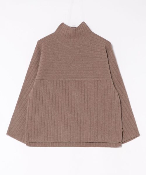 NEWYORKER(ニューヨーカー)の「ウールカシミヤ リブハイネックニットプルオーバー(ニット/セーター・レディース・イエロー/ブラウン/グリーン/サックスブルー・M/L)」の12枚目の写真
