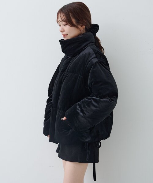 Kastane(カスタネ)の「【袖取り外し可/2WAY】ベロアパディングブルゾン(ブルゾン・レディース・ブラウン/ブラック/ブルー・FREE)」の15枚目の写真