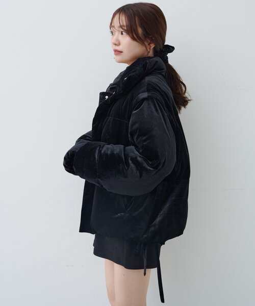 Kastane(カスタネ)の「【袖取り外し可/2WAY】ベロアパディングブルゾン(ブルゾン・レディース・ブラウン/ブラック/ブルー・FREE)」の17枚目の写真