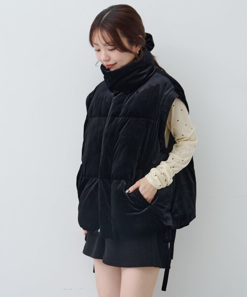 Kastane(カスタネ)の「【袖取り外し可/2WAY】ベロアパディングブルゾン(ブルゾン・レディース・ブラウン/ブラック/ブルー・FREE)」の20枚目の写真