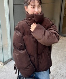 古着　ベロアボンバージャケット　ブラウン系　短丈　ドリズラー　ペイズリー裏地M. ジャケット/アウター（ブラウン/茶色系・ベロア）ファッション通販