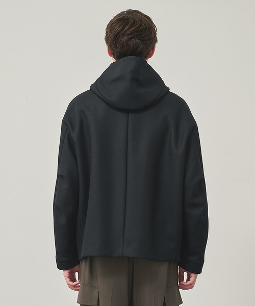 studious ディープツイルコンパクトショートモッズ STUDIOUS】S140ウールメルトンショートモッズ（モッズコート