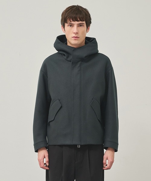 セール】【STUDIOUS】S140ウールメルトンショートモッズ（モッズコート