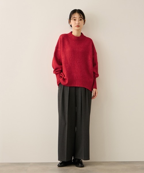 ketty(ケティ)の「ウールライクストレッチ2タックパンツ≪手洗い可能≫(その他パンツ・レディース・ダークネイビー/ダークグレー・M)」の19枚目の写真