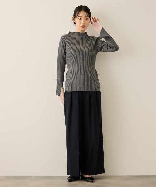 ketty(ケティ)の「ウールライクストレッチ2タックパンツ≪手洗い可能≫(その他パンツ・レディース・ダークネイビー/ダークグレー・M)」の15枚目の写真