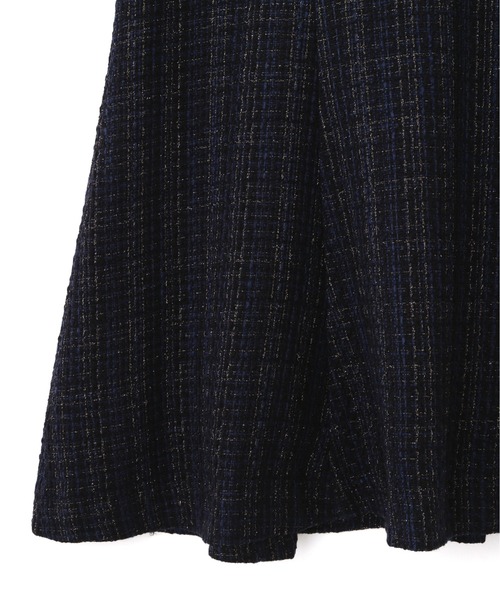 JILL by JILL STUART(ジルバイジルスチュアート)の「◇ ブラウスドッキングツィードワンピース(ワンピース・レディース・ネイビー/ホワイト・SMALL/MEDIUM)」の11枚目の写真