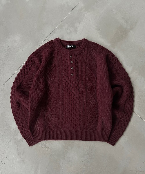 【イエナ】新品タグ付 ケーブルニット ウール100% 金ボタン ブラウン フリー イエナ】新品タグ付 ケーブルニット ウール100% 金ボタン ブラウン フリー