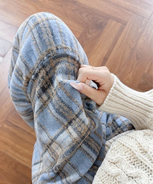 SallyLunn（サリーラン）の「チェックティアードスカート（スカート・レディース・ネイビー/ブラウン/ブルー/レッド・LARGE/MEDIUM）」の7枚目の写真