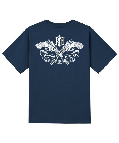 KAN6312(カン6312)の「KTN0179 カスタムカン 半袖Tシャツ - ネイビー(Tシャツ/カットソー・メンズ・その他・X-LARGE/SMALL/MEDIUM/LARGE)」の1枚目の写真