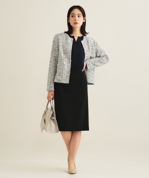 INDIVI（インディヴィ）の「【洗える／透けにくい】ジオメ柄プリントブラウス（シャツ/ブラウス・レディース・サックスブルー系/ベージュ系その他4/ホワイト/ネイビー・38/36/19/15 /40/13/05）」の13枚目の写真