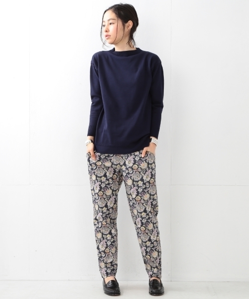 BEAMS BOY（ビームスボーイ）の「BEAMS BOY / リバティ スラックス イージーパンツ（その他パンツ・レディース・チャコールグレー/ネイビー・ONE SIZE）」の13枚目の写真