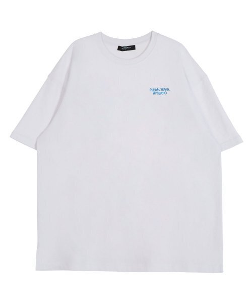 ASTRAL PROJECTION（アストラルプロジェクション）の「ホワイトフィジカルトラベルラウンドネック15番手コットン半袖Tシャツ_ホワイト（Tシャツ/カットソー・メンズ・その他・LARGE/X-LARGE）」の2枚目の写真