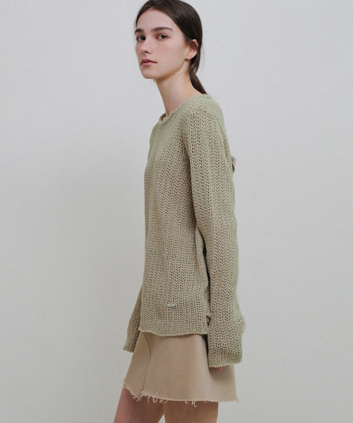 ANDNEEDS(アンドニーズ)の「Cotton twill mini skirt (beige)(スカート・レディース・その他・SMALL/MEDIUM)」の4枚目の写真
