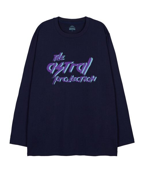 ASTRAL PROJECTION(アストラルプロジェクション)の「パンクレタリングオーバーサイズロングスリーブTシャツ_ネイビー(Tシャツ/カットソー・メンズ・その他・LARGE/MEDIUM/XX-LARGE/X-LARGE)」の1枚目の写真